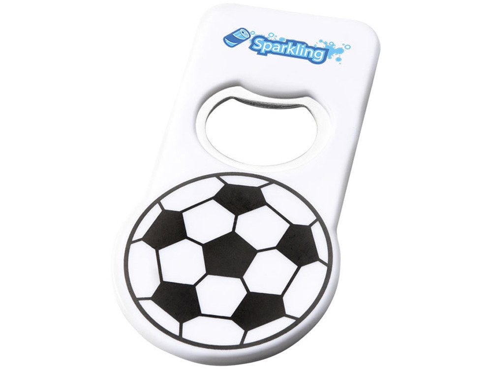 Футбольная открывалка для бутылок с магнитом, белый (артикул 11271900) - фото 3 - id-p65818304