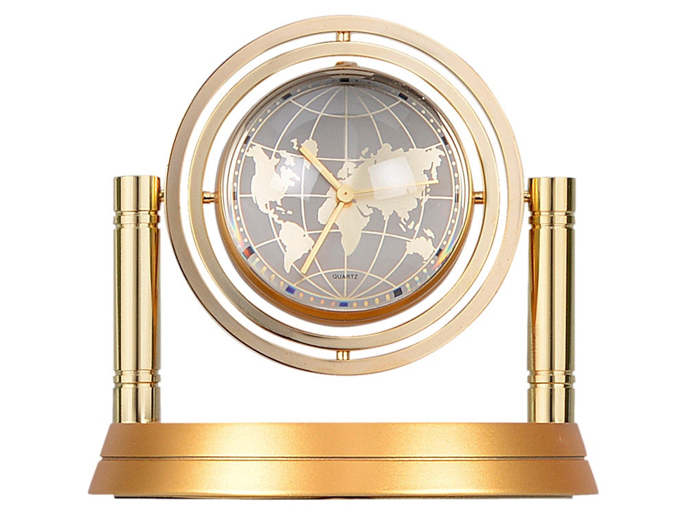 Часы Карта мира, золотистый (артикул 142505) - фото 5 - id-p65789118