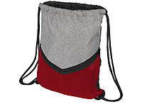 Спортивный рюкзак-мешок, серый/красный (артикул 12038501)