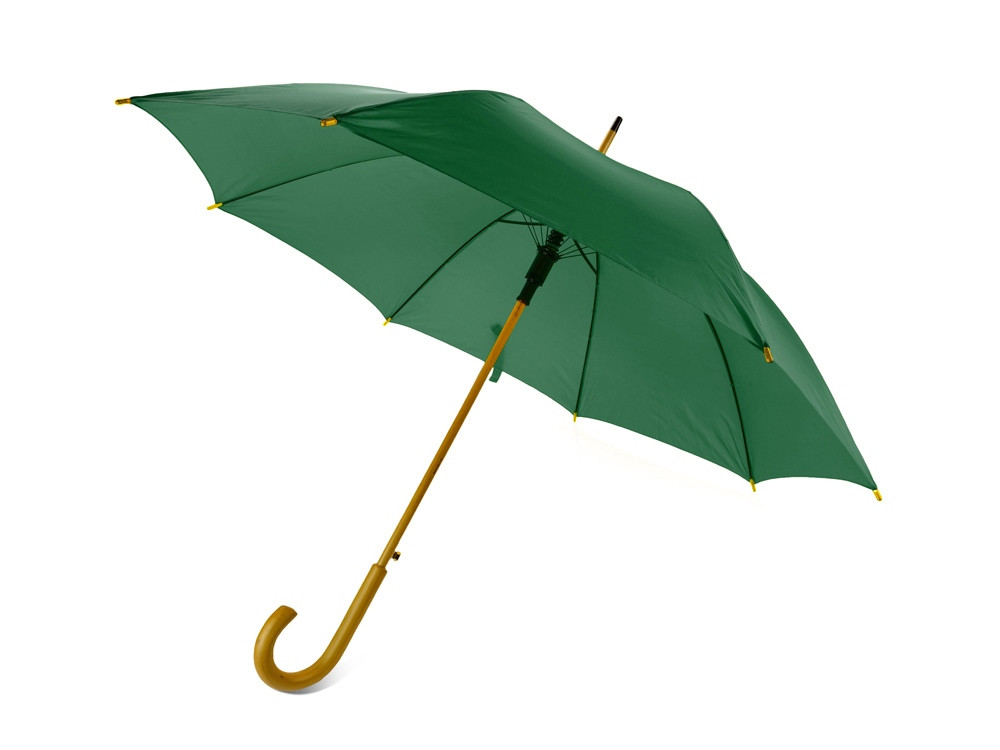 Зонт-трость полуавтоматический с деревянной ручкой (артикул 906103р) - фото 1 - id-p88581799