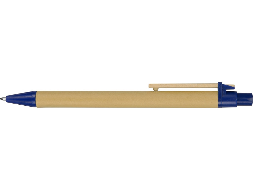 Ручка шариковая Salvador, натуральный/синий, синие чернила (артикул 10620001) - фото 4 - id-p65792552