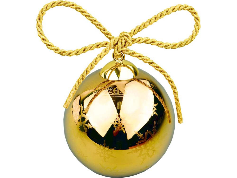 Рождественский шарик Versace Gold, золотистый (артикул 50557) - фото 1 - id-p65791576