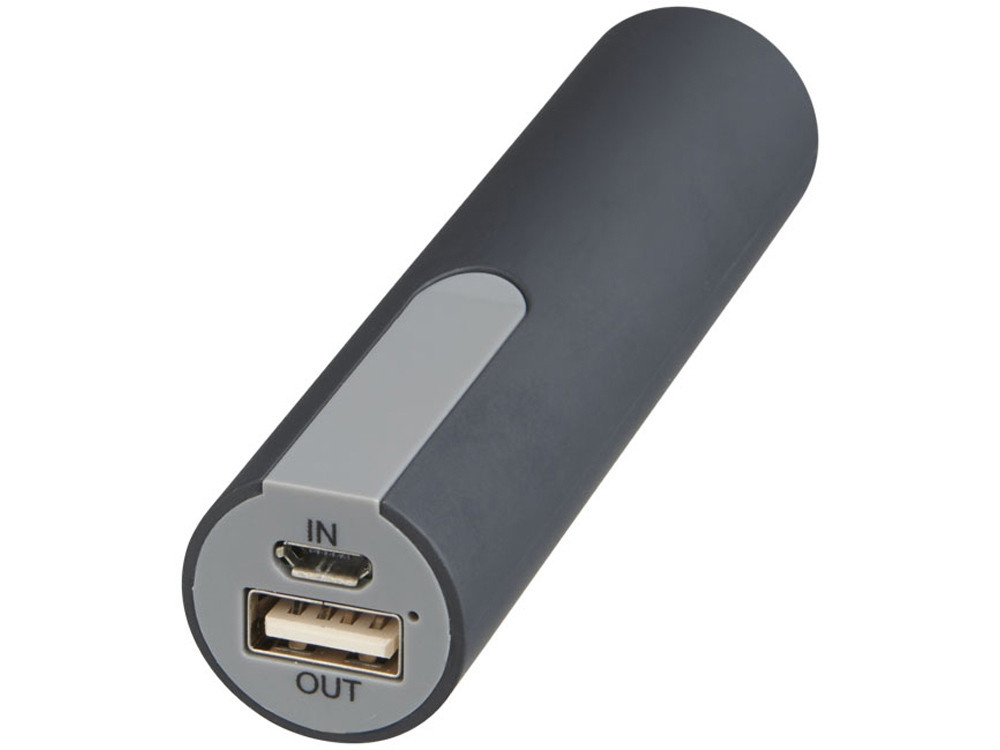 Зарядное устройство с резиновым покрытием 2200 мА/ч, черный (артикул 13495704)