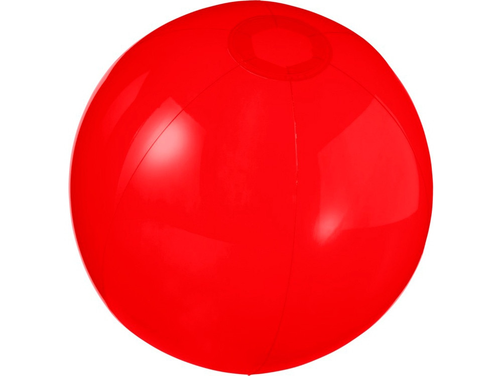 Мяч пляжный Ibiza, красный прозрачный (артикул 10037032)