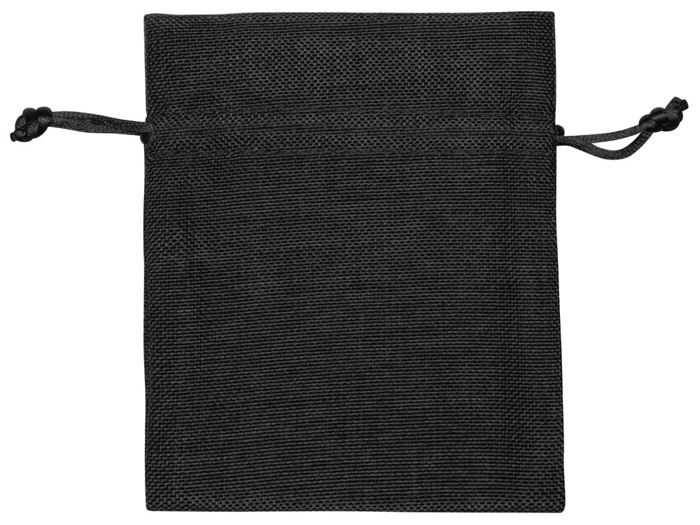 Мешочек подарочный, искусственный лен, малый, черный (артикул 995015) - фото 2 - id-p65812994
