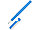 Ручка пластиковая шариковая трехгранная Nook с подставкой для телефона в колпачке, голубой/белый (артикул, фото 5