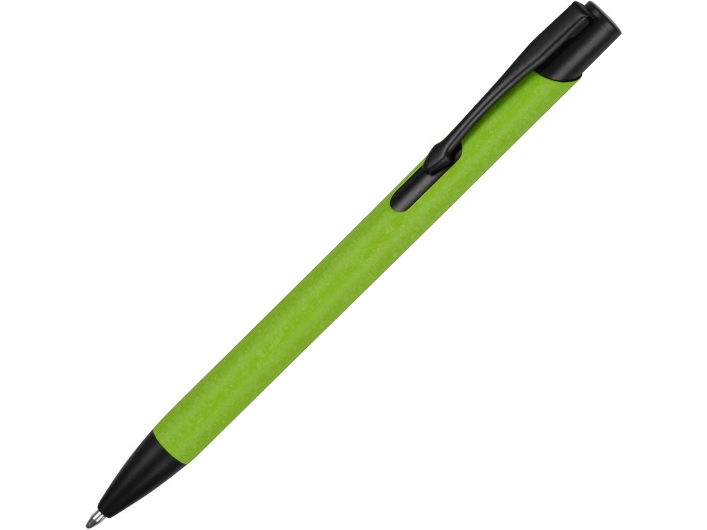 Ручка металлическая шариковая Crepa, зеленое яблоко/черный (артикул 304903)
