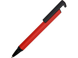 Ручка-подставка металлическая, Кипер Q, красный/черный (артикул 11380.01)