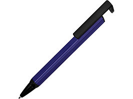 Ручка-подставка металлическая, Кипер Q, синий/черный (артикул 11380.02)