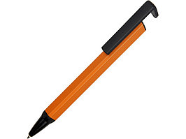 Ручка-подставка металлическая, Кипер Q, оранжевый/черный (артикул 11380.13)