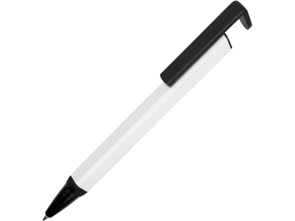 Ручка-подставка металлическая, Кипер Q, белый/черный (артикул 11380.06) - фото 1 - id-p65816485