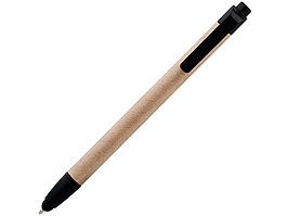 Ручка-стилус шариковая Planet, бежевый/черный (артикул 10653000)