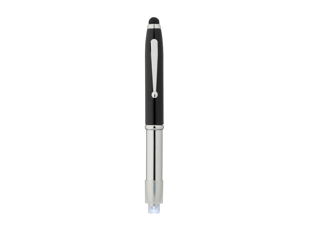 Ручка-стилус шариковая Xenon, черный/серебристый, черные чернила (артикул 10654300) - фото 3 - id-p65796283