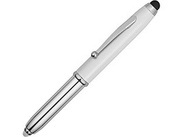 Ручка-стилус шариковая Xenon, белый, черные чернила (артикул 10654303)