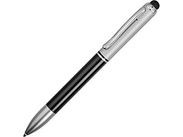 Ручка-стилус шариковая Seosan 2-в-1, черный/серебристый (артикул 10654400)