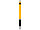 Однотонная шариковая ручка Turbo с резиновой накладкой, желтый (артикул 10771307), фото 2