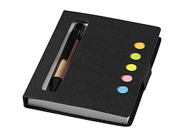 Набор стикеров Reveal с ручкой и блокнотом А7, черный (артикул 10659402)