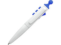 Ручка шариковая Clic Pen, белый/ярко-синий (артикул 10222301)