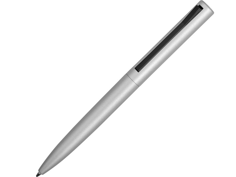Ручка металлическая шариковая Bevel, серебристый/черный (артикул 11562.00) - фото 1 - id-p65816576