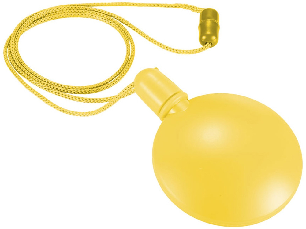 Круглый диспенсер для мыльных пузырей, желтый (артикул 10222003)