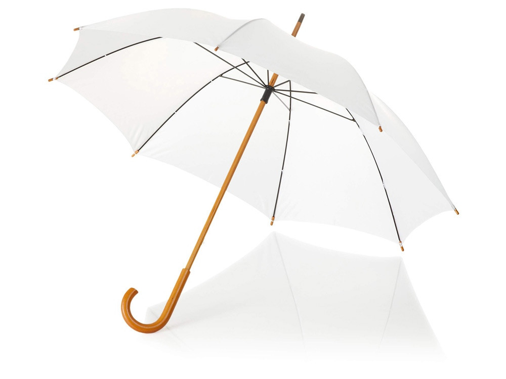 Зонт-трость Jova 23 классический, белый (артикул 10906800)