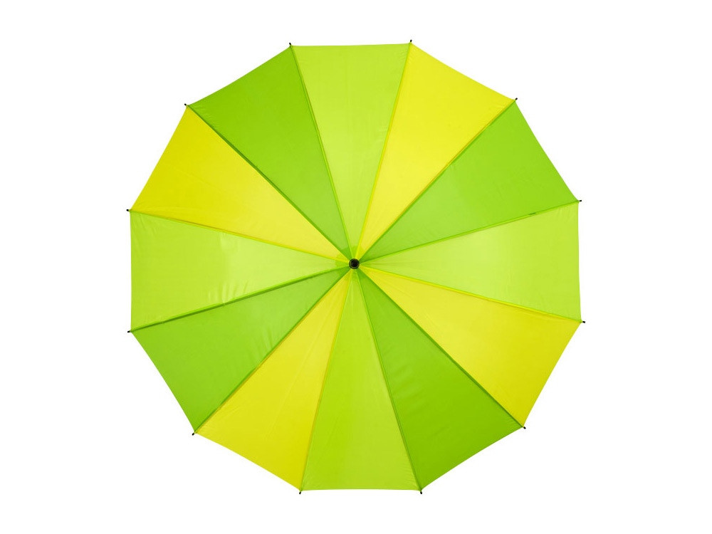 Зонт-трость Trias, полуавтомат 23,5, зеленый/лайм/желтый (артикул 10907303) - фото 2 - id-p65796393