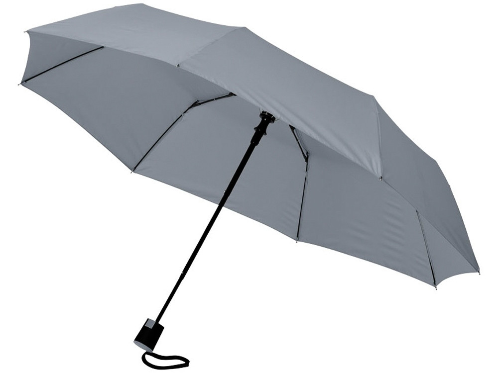 Зонт Wali полуавтомат 21, серый (артикул 10907708)