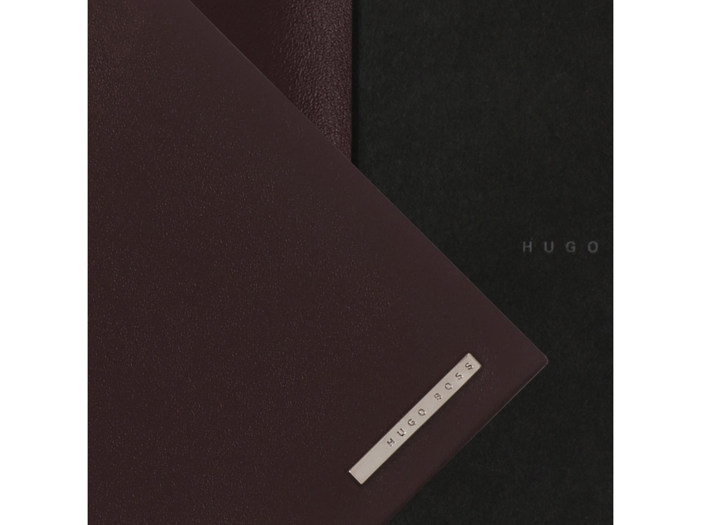 Обложка для блокнота А7 Essential. Hugo Boss, бургунди (артикул HLK707R) - фото 2 - id-p65812112