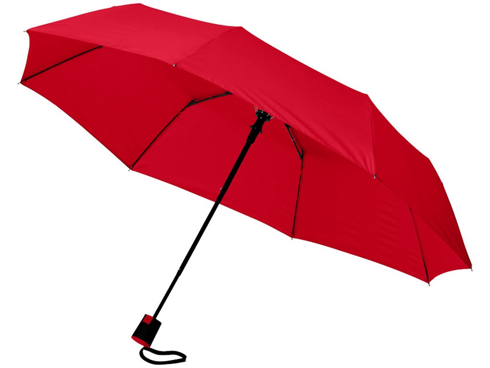 Зонт Wali полуавтомат 21, красный (артикул 10907712)
