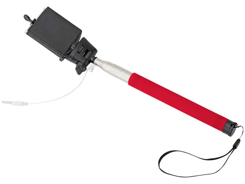 Монопод проводной Wire Selfie, красный (артикул 13416503) - фото 1 - id-p65807106