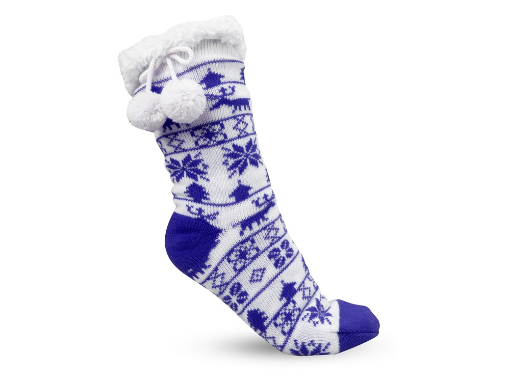Домашние носки женские, синий (артикул 790812) - фото 2 - id-p65813183