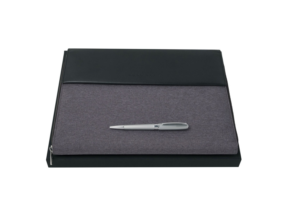 Подарочный набор: ручка шариковая, папка для конференций А4. Hugo Boss (артикул HPBF705K) - фото 1 - id-p65812157