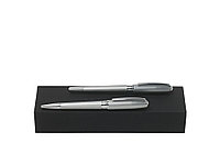 Подарочный набор: ручка перьевая, ручка шариковая. Hugo Boss, серебристый (артикул HPBP744B)