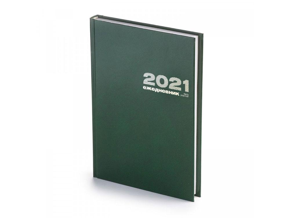 Ежедневник А5 датированный Бумвинил 2021, зеленый (артикул 3-121.02)