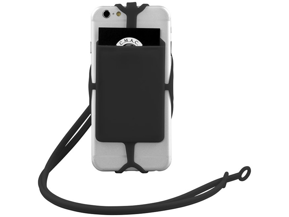 Картхолдер RFID со шнурком, черный (артикул 13425800) - фото 2 - id-p65814514