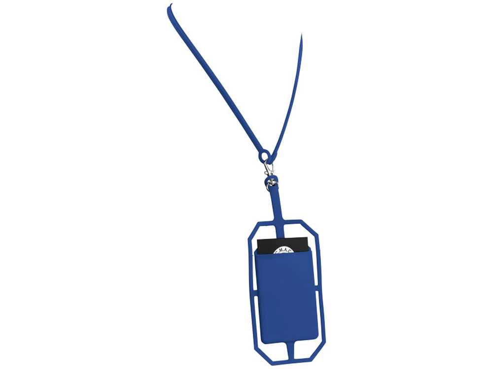 Картхолдер RFID со шнурком, ярко-синий (артикул 13425801) - фото 1 - id-p65814515