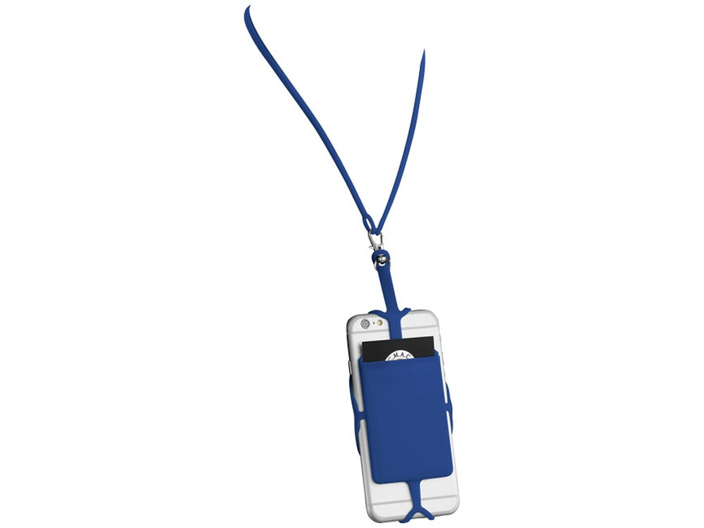 Картхолдер RFID со шнурком, ярко-синий (артикул 13425801) - фото 3 - id-p65814515