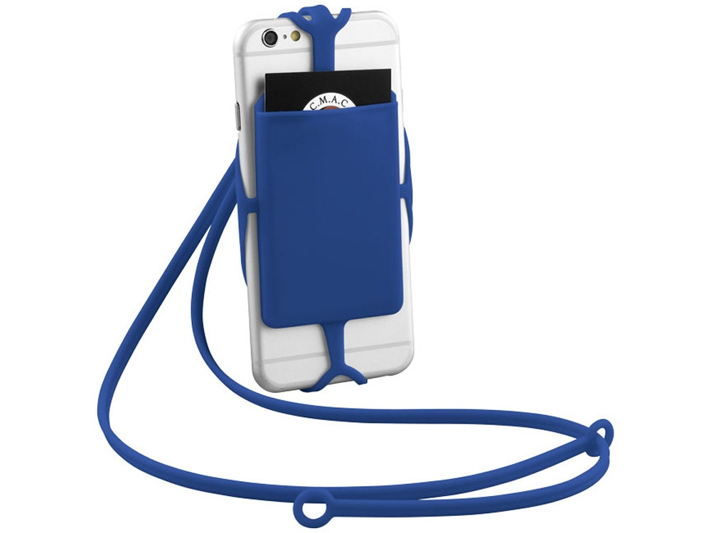 Картхолдер RFID со шнурком, ярко-синий (артикул 13425801) - фото 4 - id-p65814515
