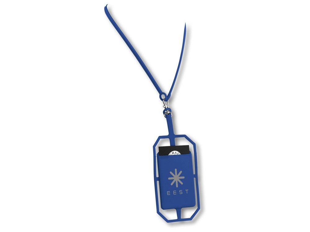 Картхолдер RFID со шнурком, ярко-синий (артикул 13425801) - фото 6 - id-p65814515