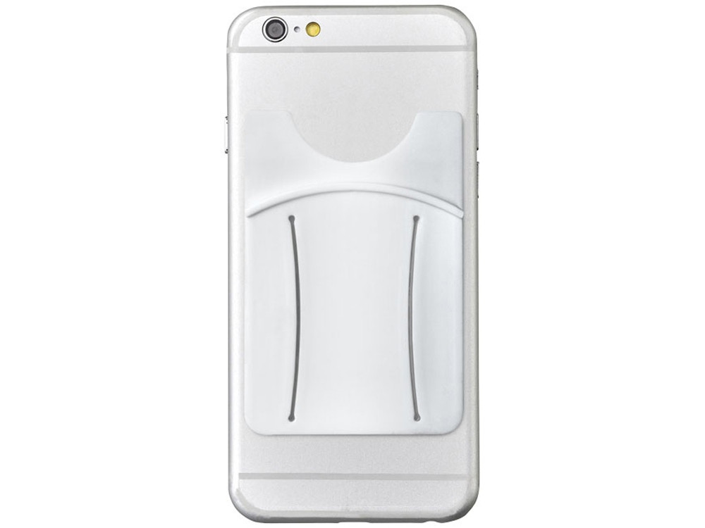 Картхолдер для телефона с отверстием для пальца, белый (артикул 13427002) - фото 4 - id-p65814521
