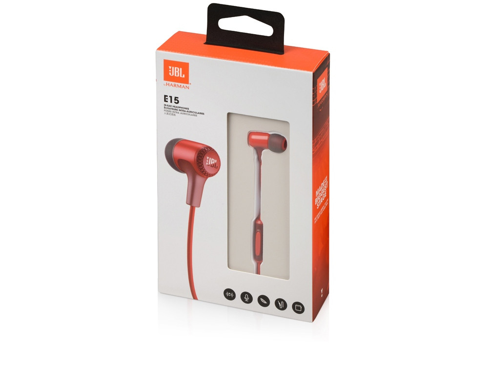 Пользовательские наушники JBL, JBLE15RED, красный (артикул 976201) - фото 6 - id-p65815614