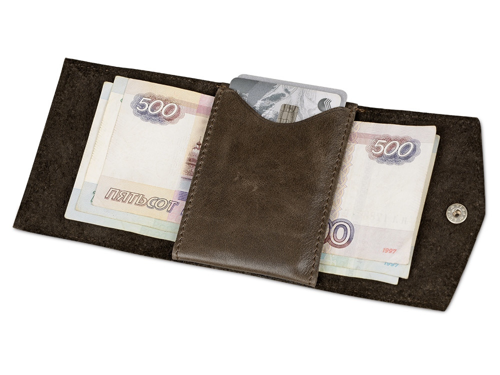 Чехол для кредитных карт и банкнот Druid, коричневый (артикул 8304155) - фото 3 - id-p65815623