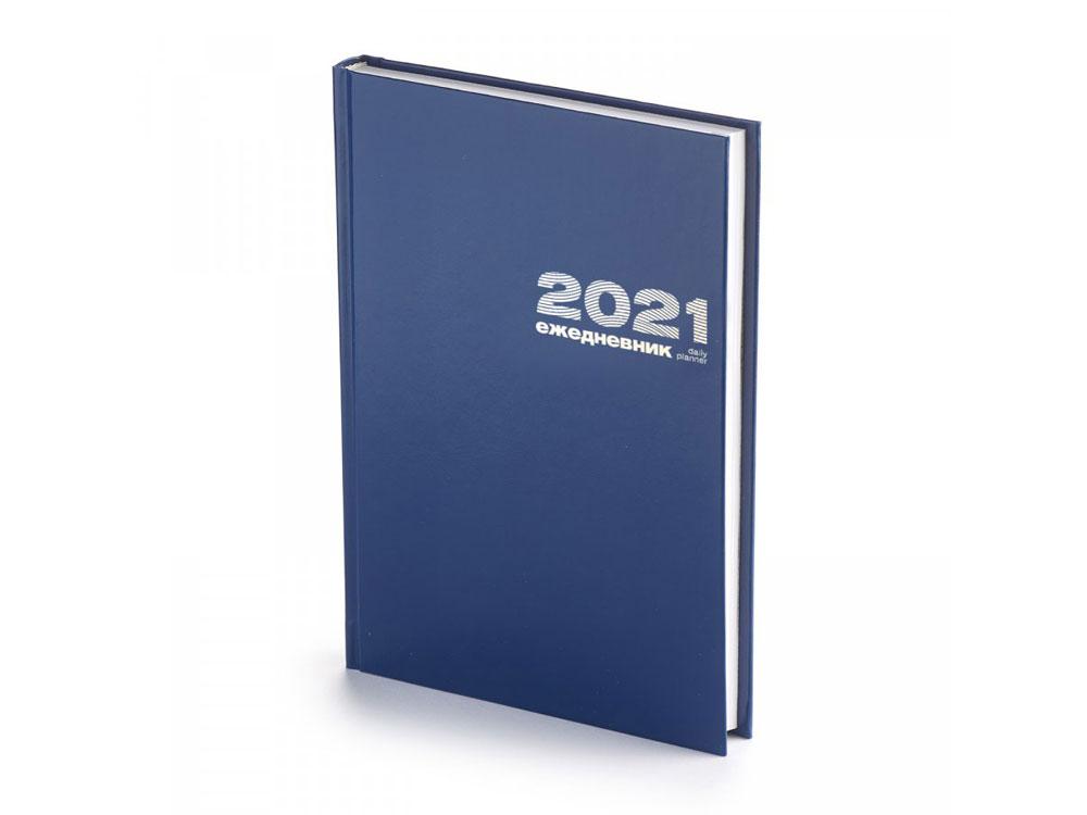 Ежедневник А5 датированный Бумвинил 2021, синий (артикул 3-121.05)