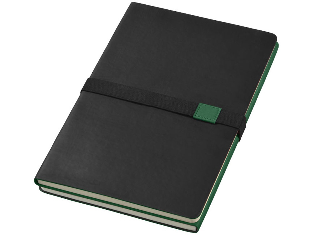 Блокнот А5 Doppio, зеленый/черный (артикул 10669004), фото 1
