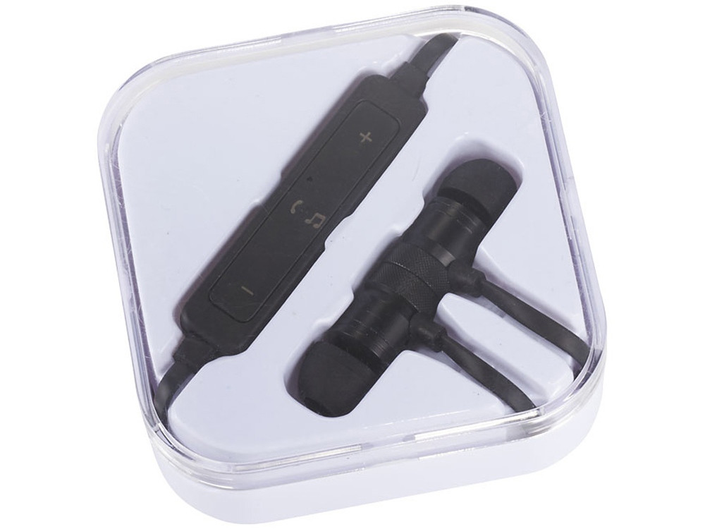 Наушники Martell магнитные с Bluetooth® в чехле, черный (артикул 10830900)