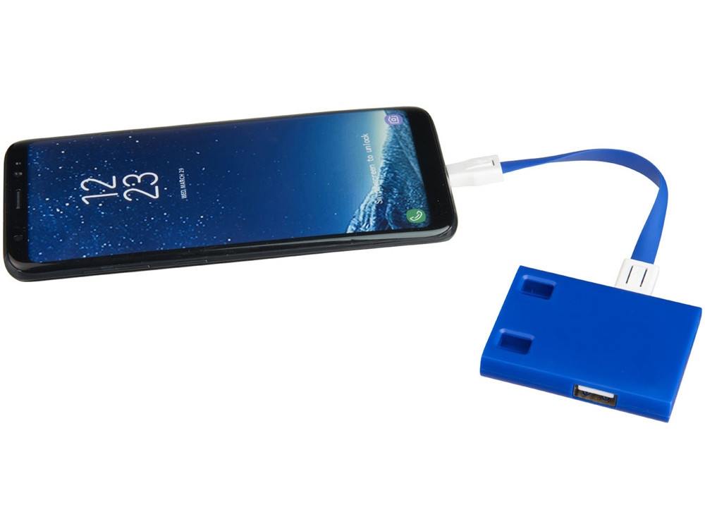 USB Hub и кабели 3-в-1, синий (артикул 13427501) - фото 3 - id-p65814561