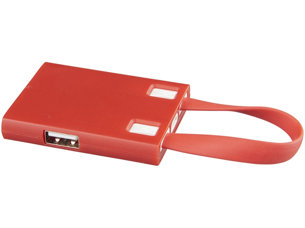 USB Hub и кабели 3-в-1, красный (артикул 13427502)