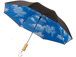 Зонт Blue skies 21 двухсекционный полуавтомат, черный (артикул 10909300)