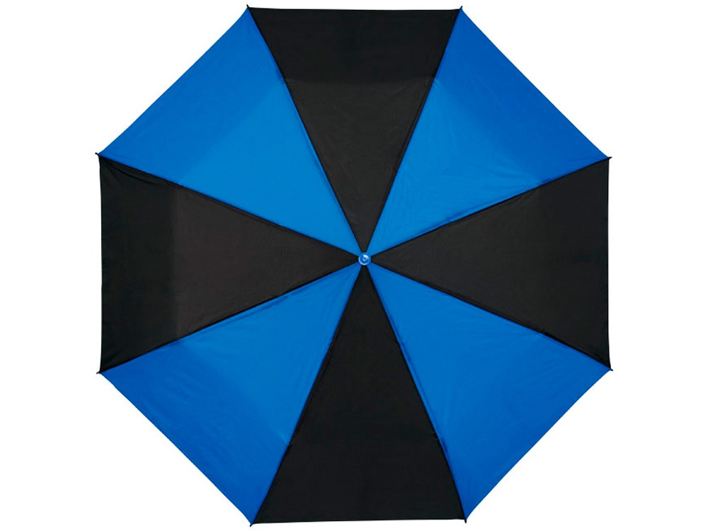 Зонт Spark 21 трехсекционный механический, черный/cиний (артикул 10909500) - фото 2 - id-p65813284