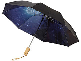 Зонт Clear night sky 21 двухсекционный полуавтомат, черный (артикул 10909600)